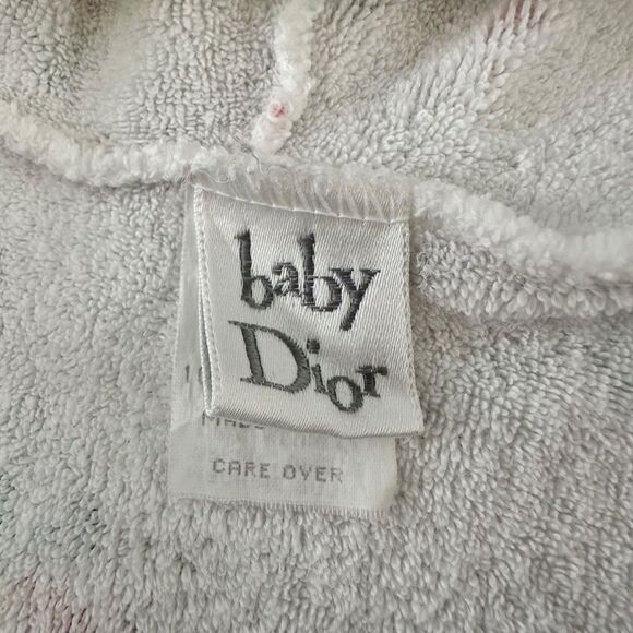 Vintage Baby Dior Terry One-Piece White 3-6 months - Picture 6 of 11